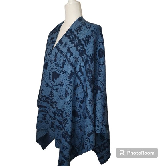 #072. NWT Blue Disney Frozen 2 Movie Tonal Cardigan Sweater-Box Lunch - Picture 3 of 6